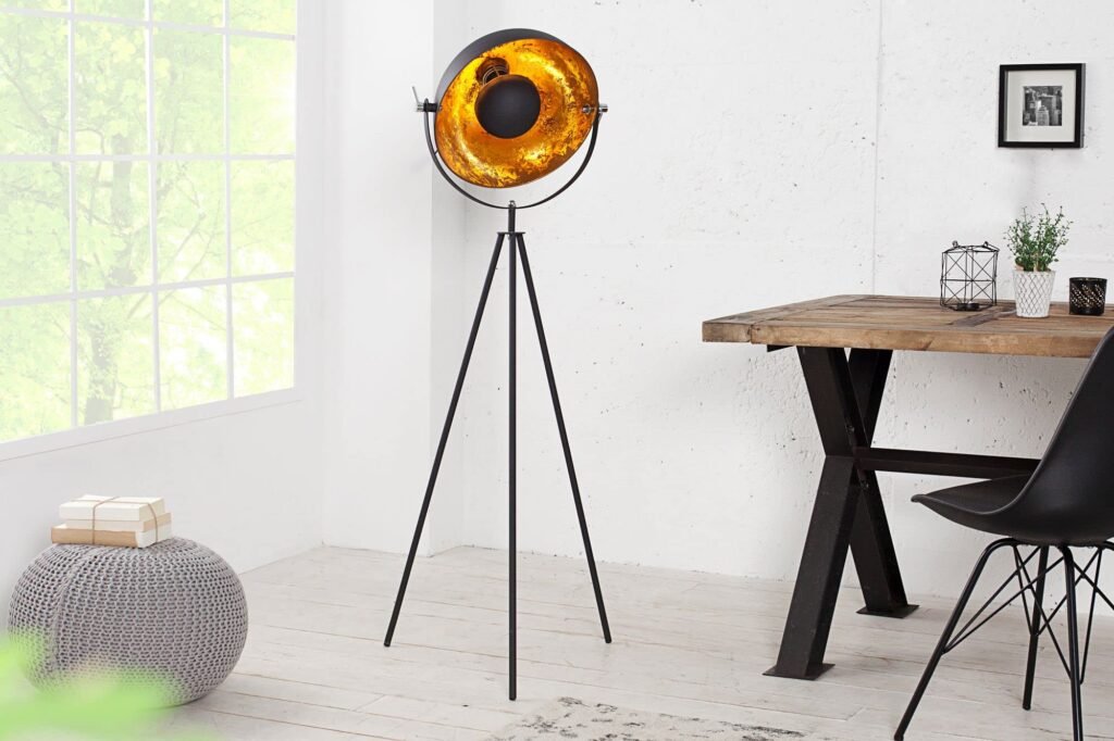 Industrial style floor lamps