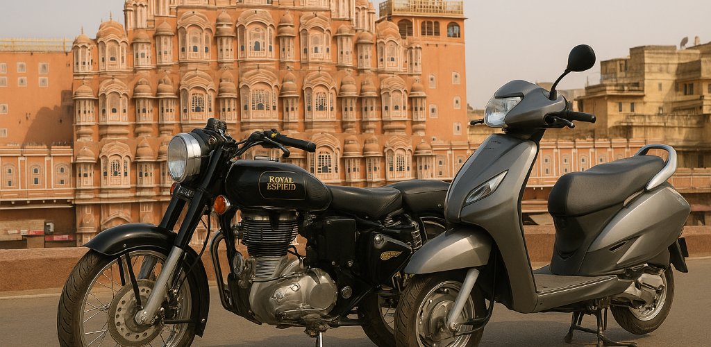 A Different Side of Jaipur Awaits When You Choose Your Own Way to Travel two wheeler on rent in jaipur